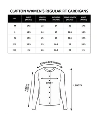 Clapton Acrylic Blend Round Neck Full Sleeve Casual Solid Winter Wear Cardigans For Women - M, Brown, Acrylic Blend, Pack of1